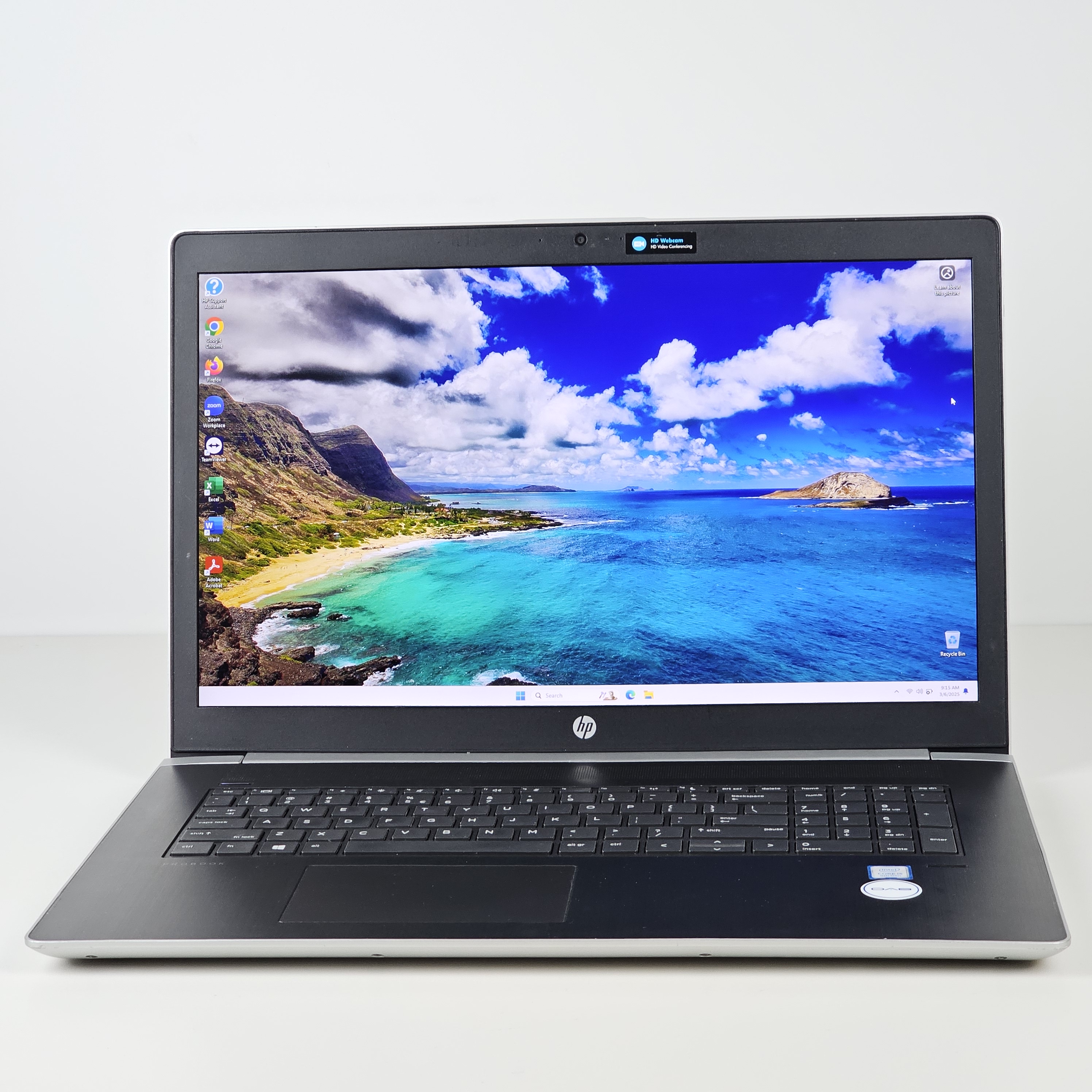 Laptop Second Hand, HP PROBOOK 470 G5, Procesor I5 8250U, Memorie RAM 8 GB, SSD 256 GB NVME, Windows 11 Pro, Webcam, US, Baterie noua, Ecran 17.3 inch, Grad A+